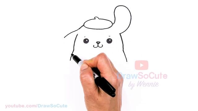 How To Draw Pompompurin Easy | Sanrio