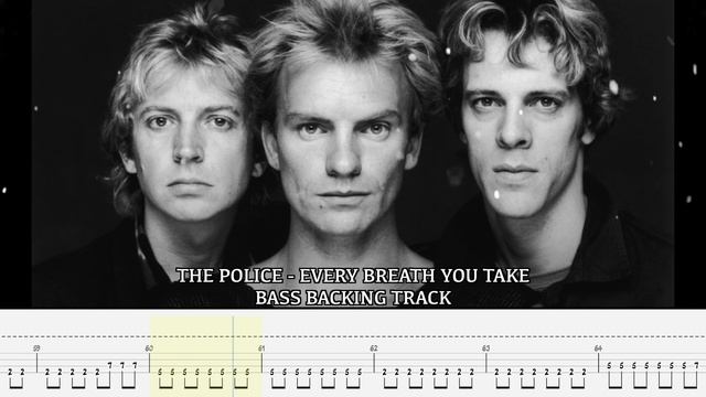 THE POLICE - Every Breath You Take [BASSLESS BACKING TRACK + TAB]