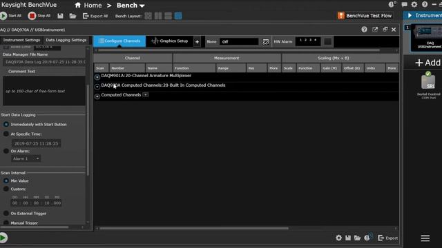 DAQ970A BenchVue Setup смотреть онлайн