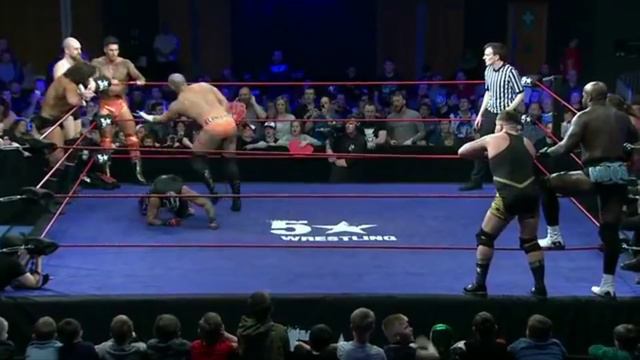 Rob Van Dam RVD Rey 619 and Moose 8 man tag team warfare 5star wrestling overseas смотреть онлайн