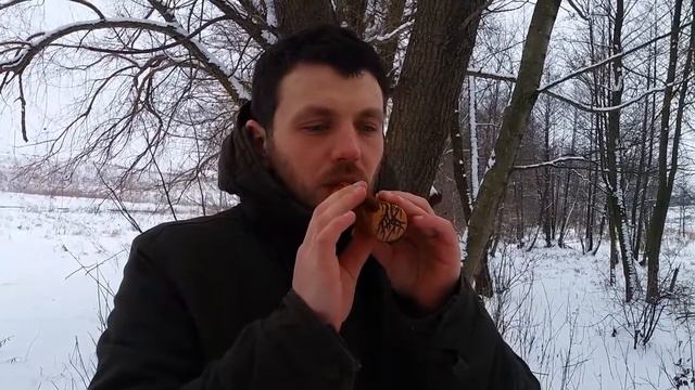 Wooden ocarina in the forest/ Деревянная окарина в лесу! смотреть онлайн