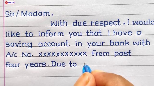 How To Write An Application For Closing Bank Account | Application For Closing Bank Account | смотреть онлайн