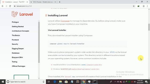 Composer and Laravel Installation смотреть онлайн