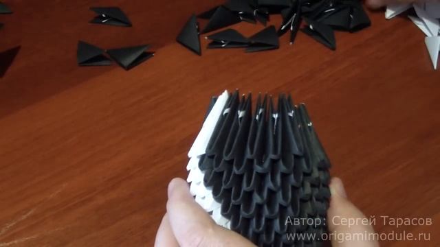 Как сделать пингвина 3D оригами. Модульное оригами. Пингвин оригами смотреть онлайн