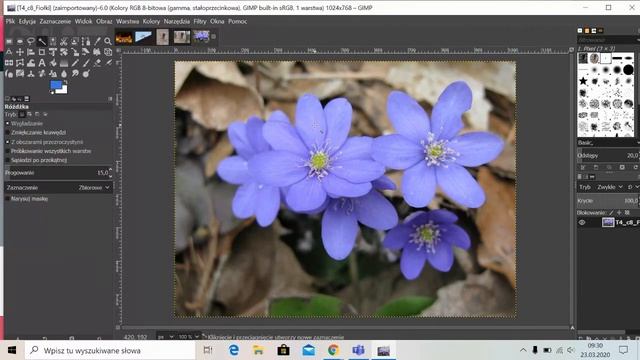GIMP inteligentne nożyce + animacja смотреть онлайн