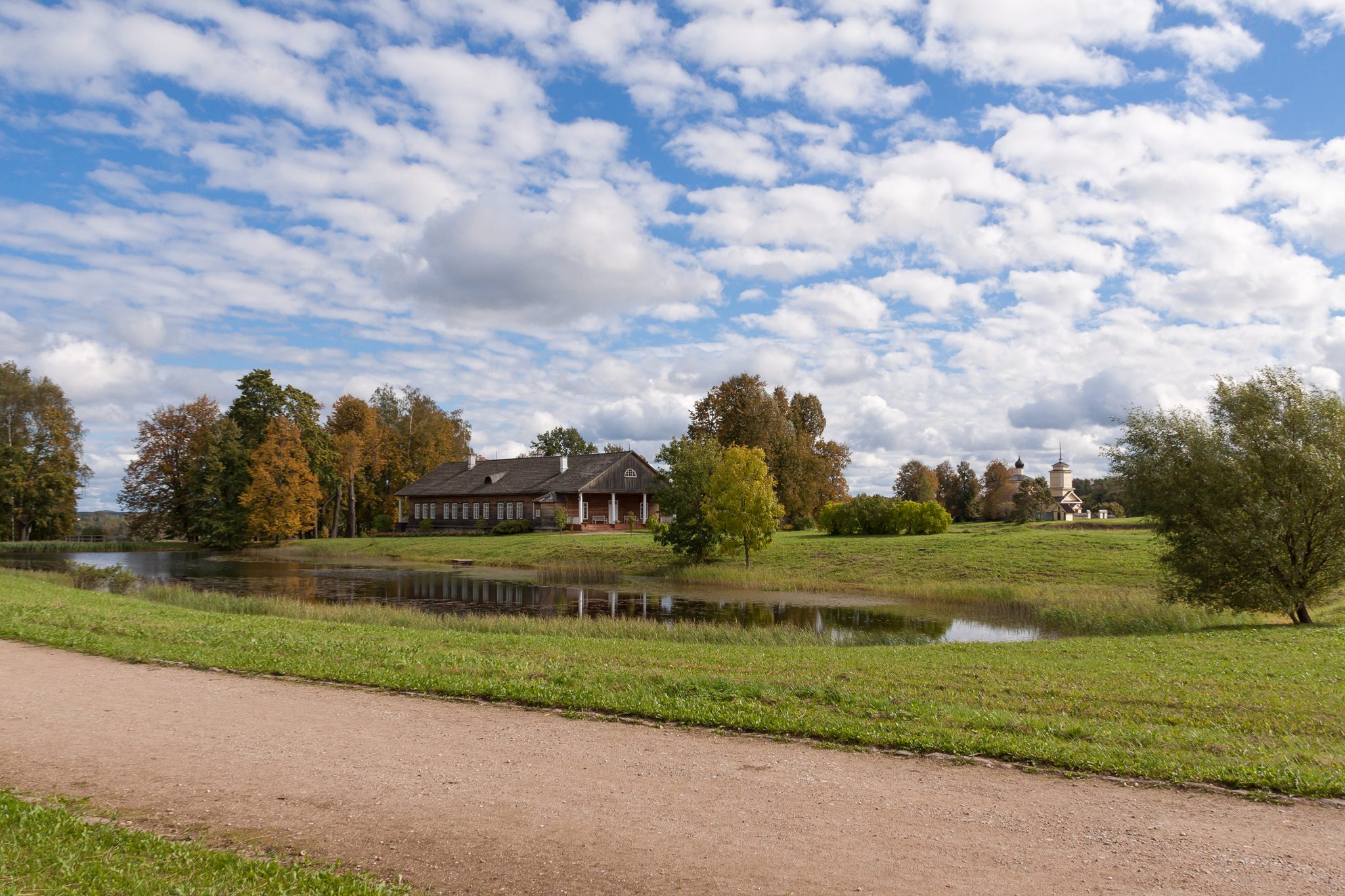 Пушкинские горы - село тригорское. смотреть онлайн