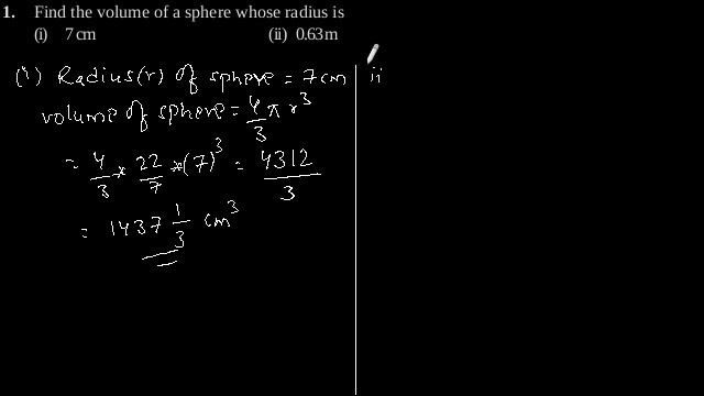 CBSE Class-9 Maths NCERT solution - Surface Areas And Volumes - Exercise 13.8 - Problem 1 смотреть онлайн