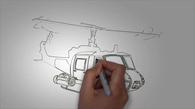 Вертолет рисунок карандашом. Как поэтапно нарисовать вертолет смотреть онлайн