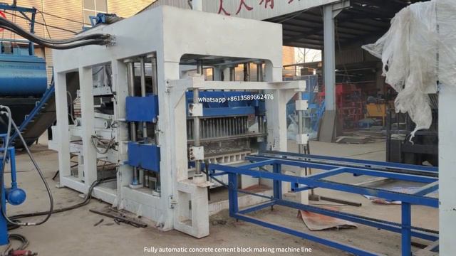 QT8-15 Fully automatic concrete solid hollow block making machine block moulding machine price смотреть онлайн