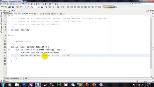 Show Perform Garbage Collector Java Netbeans смотреть онлайн