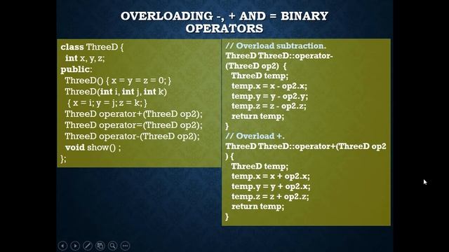 String Concatenation using + operator, Overloading +=, +, - and = operators of C++ смотреть онлайн