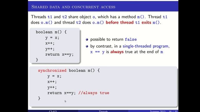 Java Threads: Thread Safety & Locks смотреть онлайн