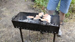 Стейки из лосося на мангале. МЯСОЖОР 117