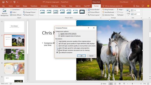 Compress all images in PowerPoint presentation at one time by Chris Menard смотреть онлайн