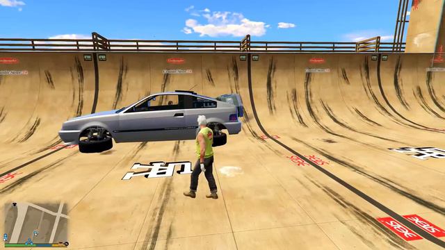 MEGA RAMP DELOREAN GTA 5 ! смотреть онлайн