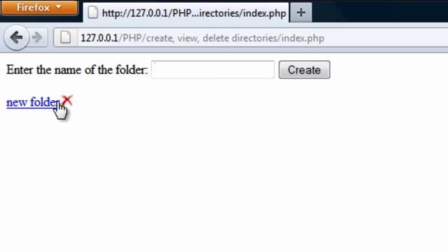PHP: Create, View and Delete directories (Part 2) смотреть онлайн