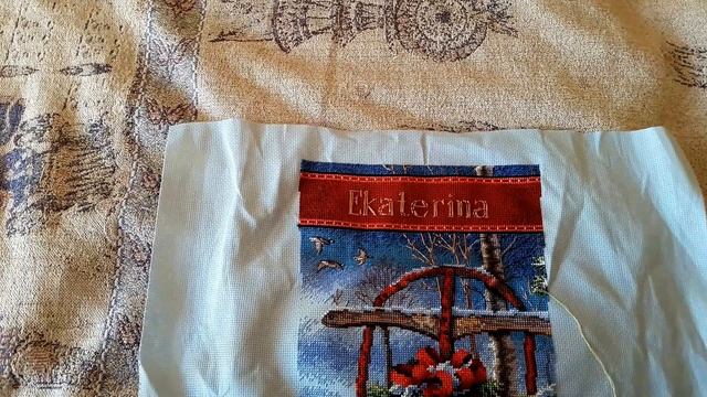 Вышивка крестом.Первый отчёт Сапожок Дименшенс 8819