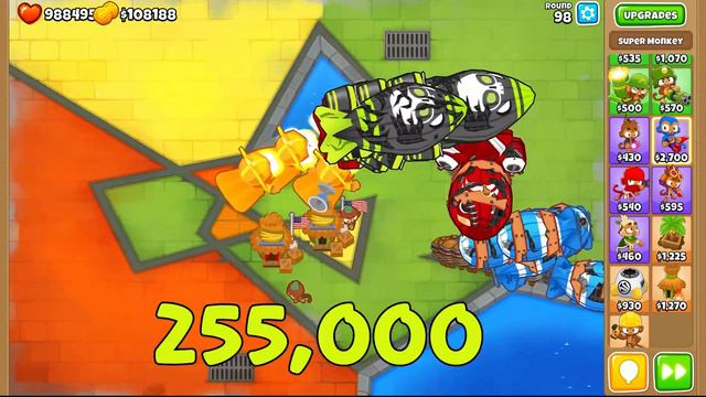 3 Sun Avatars Vs. 1 Dark Champion in BTD6 смотреть онлайн