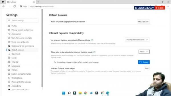 Enable Internet Explorer Mode in Microsoft Edge in Windows 10/11