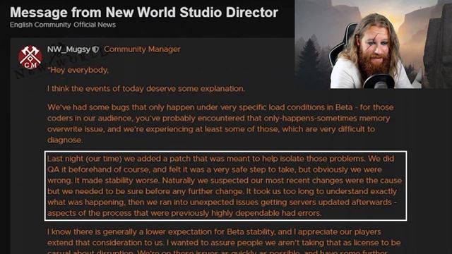 NEW WORLD MMO BETA ⚔️ Why the servers had issues the past few days смотреть онлайн