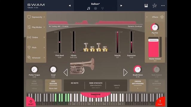 Moessieurs demonstrates SWAM Solo Brass Tuba iOS with Yamaha Montage demo audition смотреть онлайн