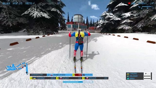NGL BIATHLON Beta 4 - Карьера Биатлониста - Молодой Латыпов на Чемпионате Европы Эстерсунд #8 смотреть онлайн