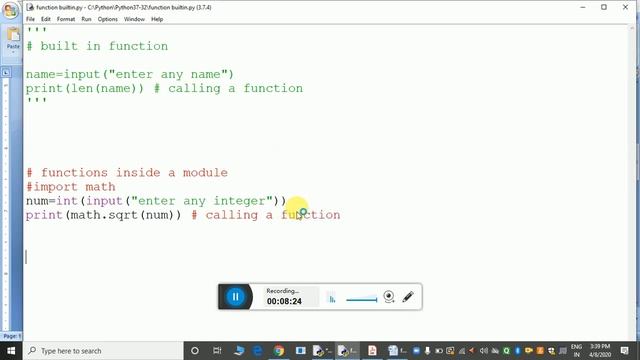 Python function and its type by Monika, PGT(CS) смотреть онлайн