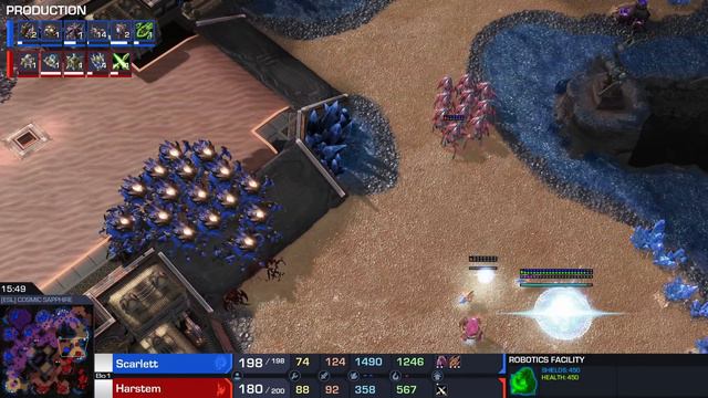 StarCraft 2: Scarlett's QUEEN DROPS vs Harstem! смотреть онлайн