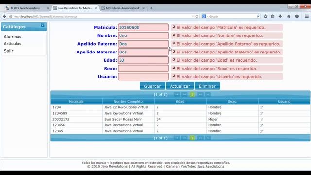 Libro de JSF 2 + Hibernate 4 + Spring 4 + JPA + JAX-WS + EJB’S Parte 2. ABC Completo. смотреть онлайн