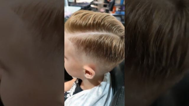 Детская стрижка с пробором. смотреть онлайн