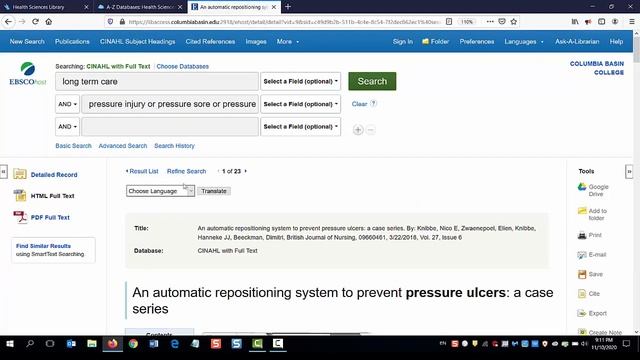 Tutorial: Finding nursing journal articles in CINAHL смотреть онлайн