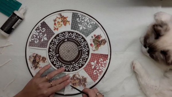 Wall clock ♡♡♡Decoupage tutorial