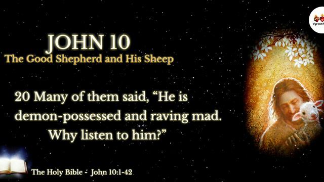 The Holy Bible | John 10 | The Good Shepherd and The Sheep | Audio Bible NIV #Jesus смотреть онлайн