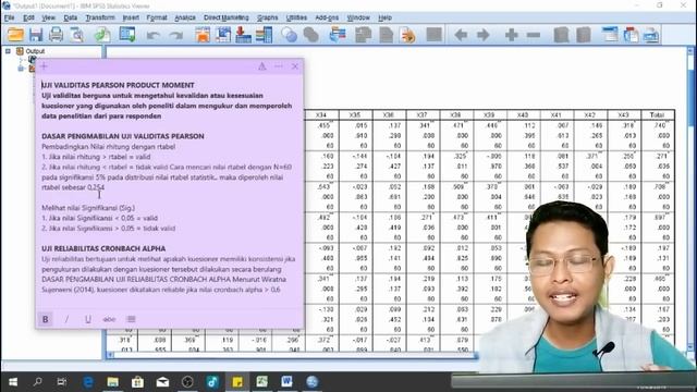 Validitas dan Reliabilitas menggunakan SPSS смотреть онлайн