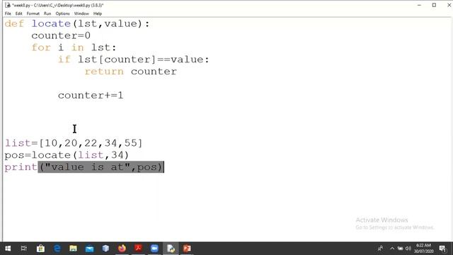 Week 8 : Searching a List in Python | Linear Search Algorithm смотреть онлайн