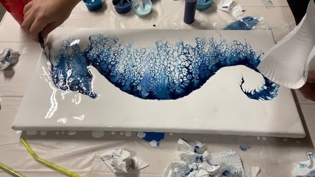 GORGEOUS Seahorse Painting Using A Micro Swipe Technique!!