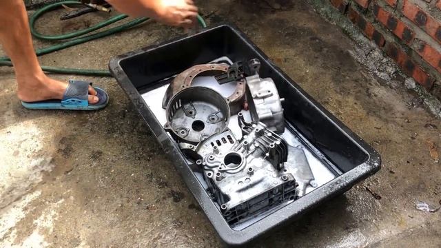 Restoration old HONDA 220v generator engine | Restore and repair of old generator engines смотреть онлайн