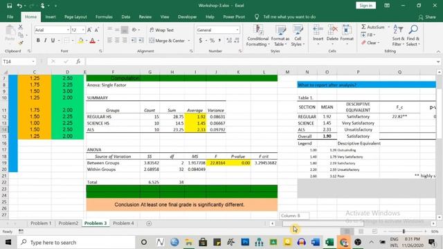 Conducting Analysis of Variance (ANOVA) in MS Excel| Inferential Statistics смотреть онлайн