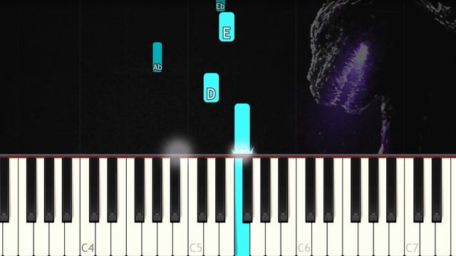 SHIN GODZILLA OST - Who Will Know - VERY EASY Piano tutorial смотреть онлайн