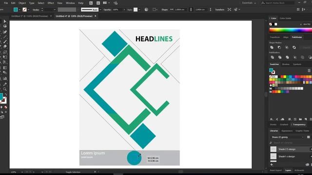 Modern brochure design in adobe illustrator смотреть онлайн