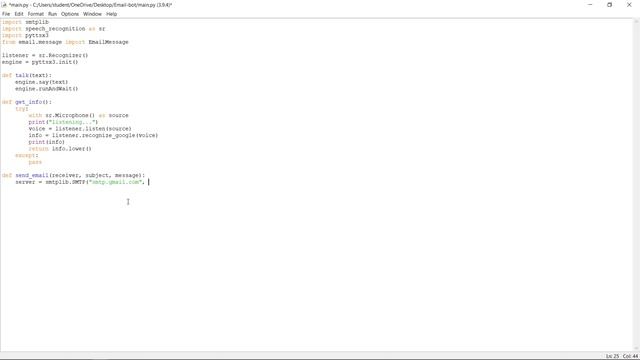 How to make an Email Bot in Python | Python Coding Tutorial смотреть онлайн