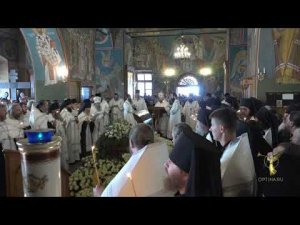 Прощание с иерод. Илиодором: отпевание, погребение. Оптина пустынь, 28 октября 2020 г.