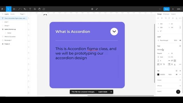 Accordion Figma Prototype design смотреть онлайн