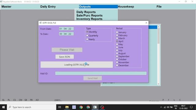 How to generate GSTR1 and GSTR3B reports in Excel and JSON format in Bayaskar Software смотреть онлайн