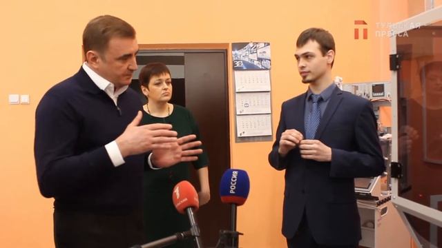 Студент ТулГУ рассказал Алексею Дюмину о работе своего механизма смотреть онлайн
