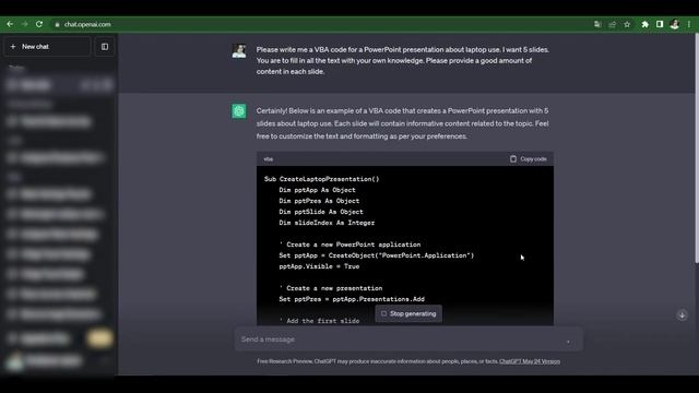 Make PowerPoint Presentation Using Chat GPT | How to Generate VBA code | #pptwithgpt #tech #vba смотреть онлайн