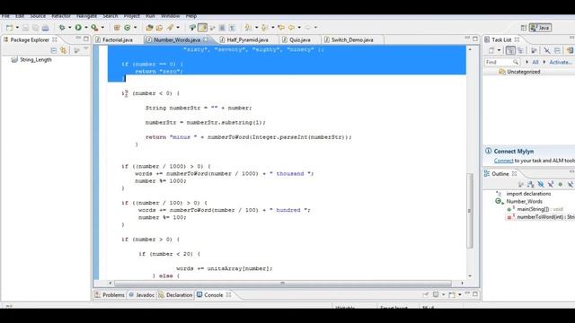 Number To Words in Java With Error Handling смотреть онлайн