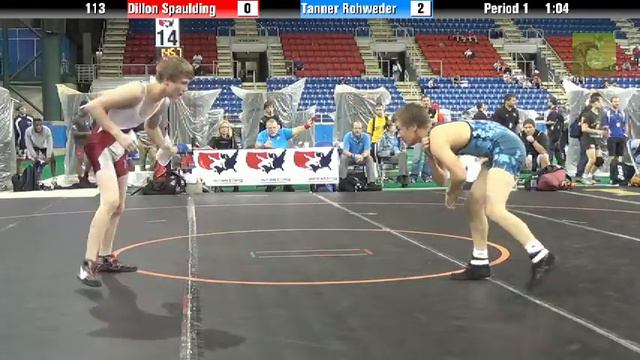 113 Dillon Spaulding vs. Tanner Rohweder смотреть онлайн