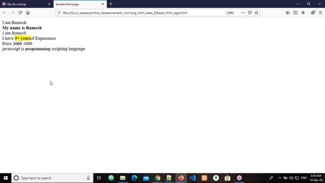 HTML5/CSS3/BOOTSTRAP4 tutorials || Demo - 2 || by Mr. Ramesh On 14-04-2020 @8AM смотреть онлайн