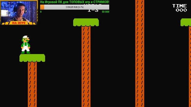 СТРИМ 8 Бит ► SUPER MARIO BROS ► Злой Марио Охотится на Луиджи смотреть онлайн